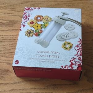 Wilton Cookie Max Press with White and Red Accents